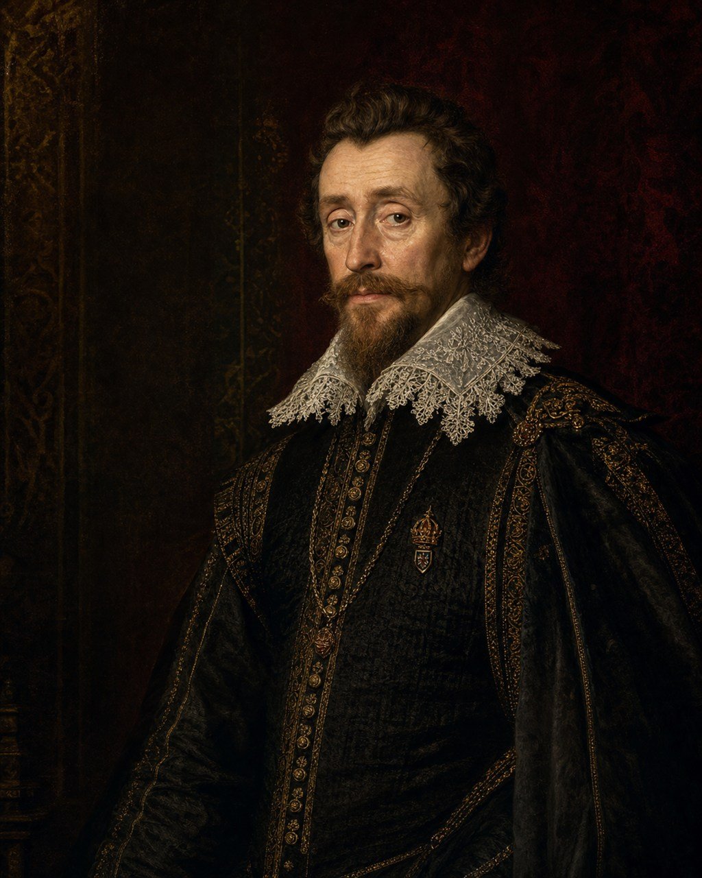 Recriação artística do rei James VI da Escócia e James I da Inglaterra